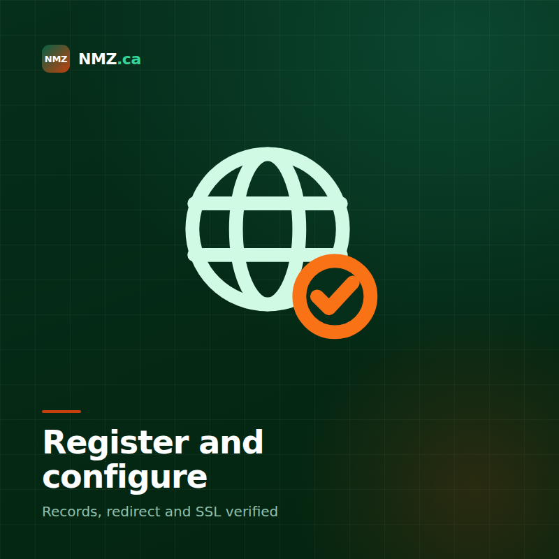 Register and configure